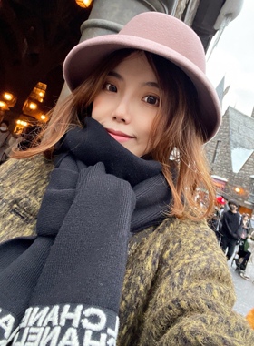 优雅礼帽盆帽女日本千金宽檐秋冬