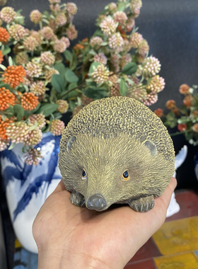 仿真野生动物模型刺猬摆件儿童科教玩具花园庭院幼儿园装饰摆件