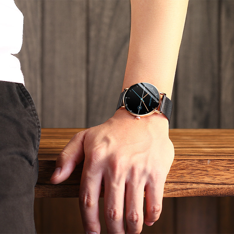 运动潮流简约学生虫洞概念全机械表 乔治伯爵手表国产腕表