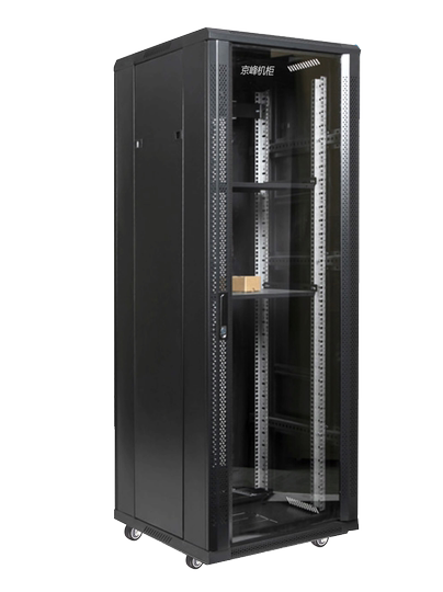 京峰网络机柜1.2米2米标准网络服务器机柜监控设备机房开放式弱电路由器壁挂交换机箱42u机柜22u6u9u支持定制