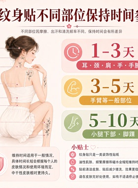纹身贴KINGHORSE防水仿真