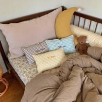 ins wind Korea nursery school baby afternoon nap photo props can be detached to wash children personality diy name embroidered pillow