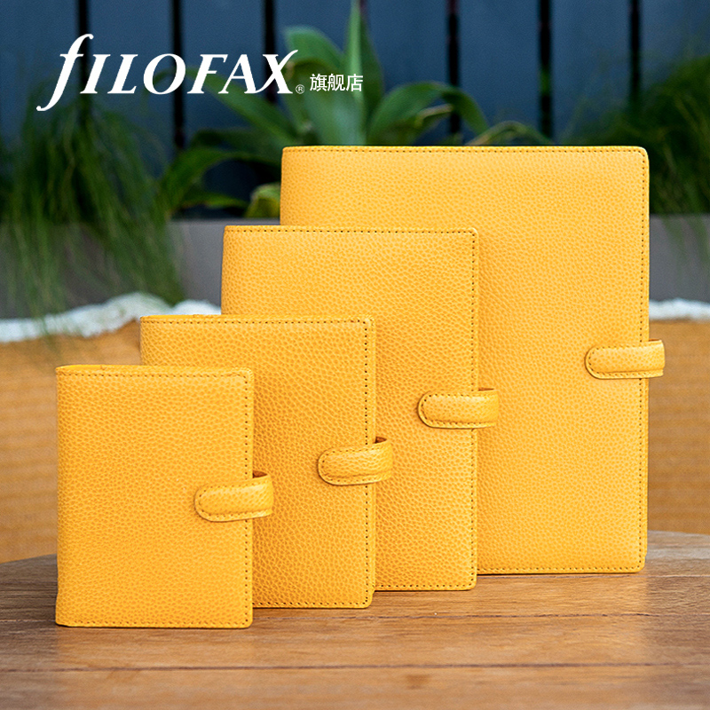 英国进口Filofax Finsbury A8 A7 A6 A52024年日程本真皮荔枝纹活 - 图0