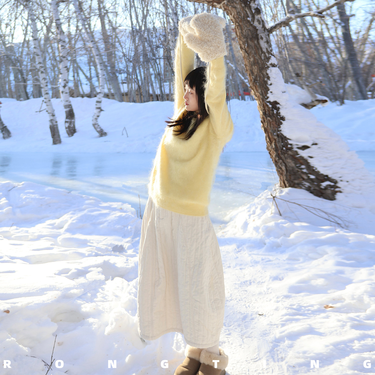 【所有女生的衣橱直播间】绒汀【云雾感】100%纯山羊绒拉绒拉毛