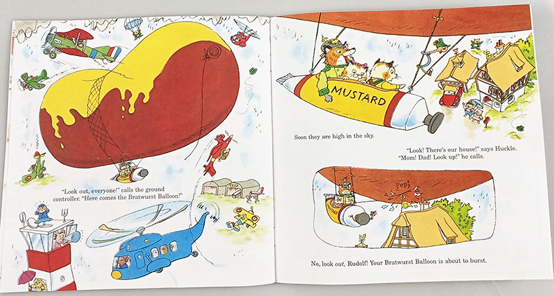 Richard Scarry’s A Day at the Airport 英文原版儿童绘本 飞机场的一天  斯凯瑞金色童书 进口绘本图画故事书英文版书 - 图1