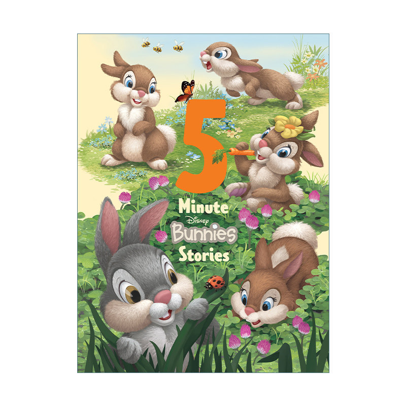 英文原版 5-Minute Disney Bunnies Stories 迪士尼5分钟故事合集 小兔子的故事 亲子共读经典睡前故事图画书 英文版 进口英语书籍