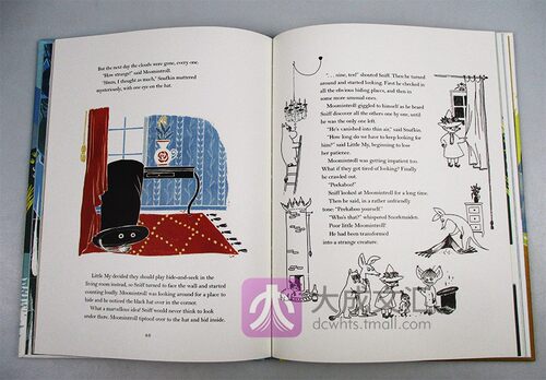 精装 Stories from Moominvalley 英文原版绘本 姆明谷三个经典故事集 姆明一家 英文版进口原版儿童英语故事书 Tove Jansson - 图1