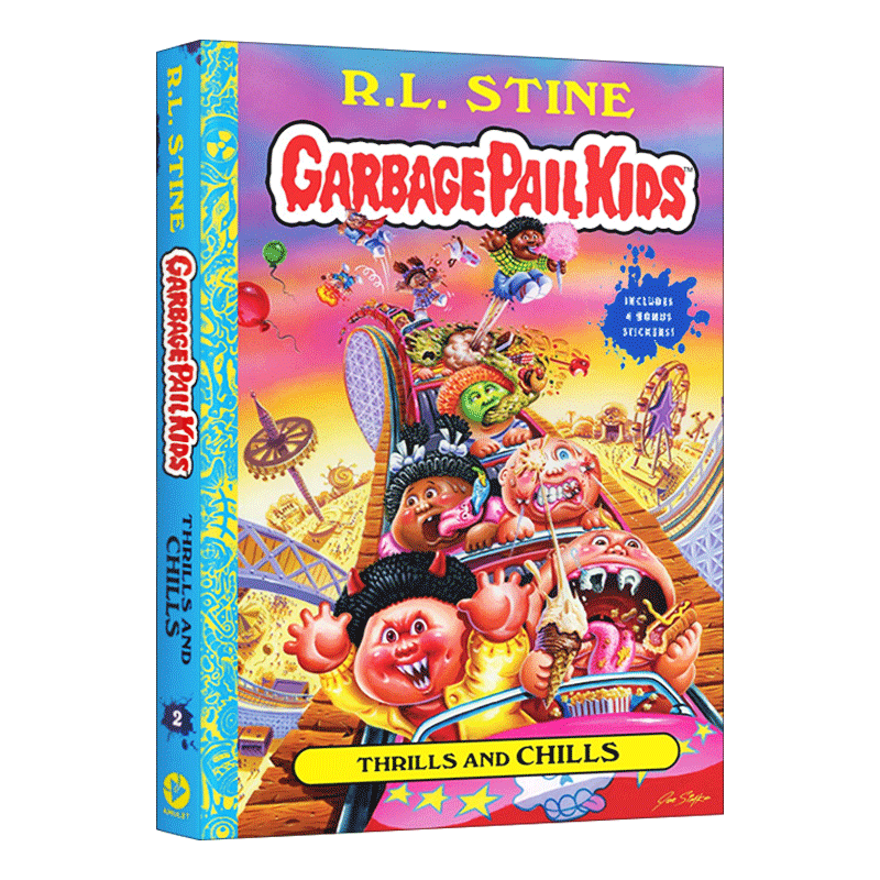 英文原版 Thrills And Chills Garbage Pail Kids Book 2 惊险和寒战 垃圾桶小子系列2 精装 英文版 进口英语原版书籍 - 图0