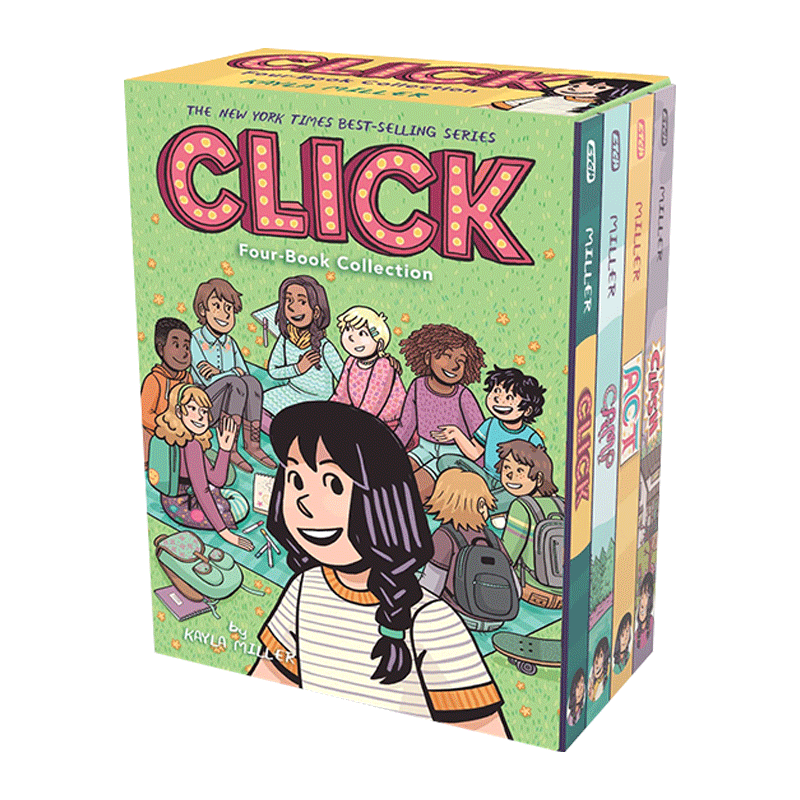 英文原版 Click 4-Book Boxed Set 青少年图像小说4本 A Click Graphic Novel 系列 英文版 进口英语原版书籍 - 图0