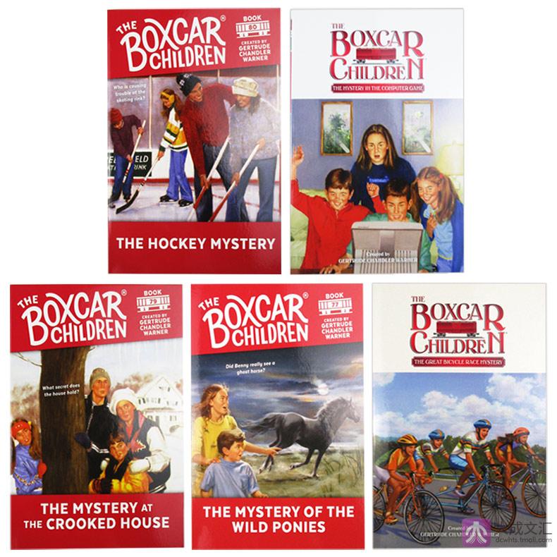 英文原版 棚车少年76-80册套装 The Boxcar Children Mysteries Books 76-80 美国经典儿童读物励志故事 英文版 新版 - 图0