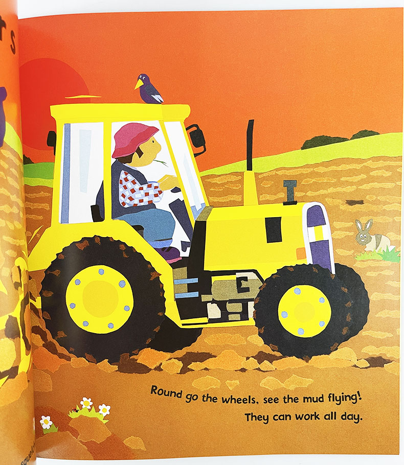 英文原版 Awesome Engines Dig Dig Digging 挖挖挖 挖掘机 交通工具科普绘本 英文版 进口英语原版书籍 - 图1