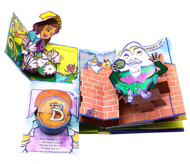 经典儿歌童谣立体书 A Pop Up Book of Nursery Rhymes英文原版绘本趣味认知英语图画书英文版进口原版书籍