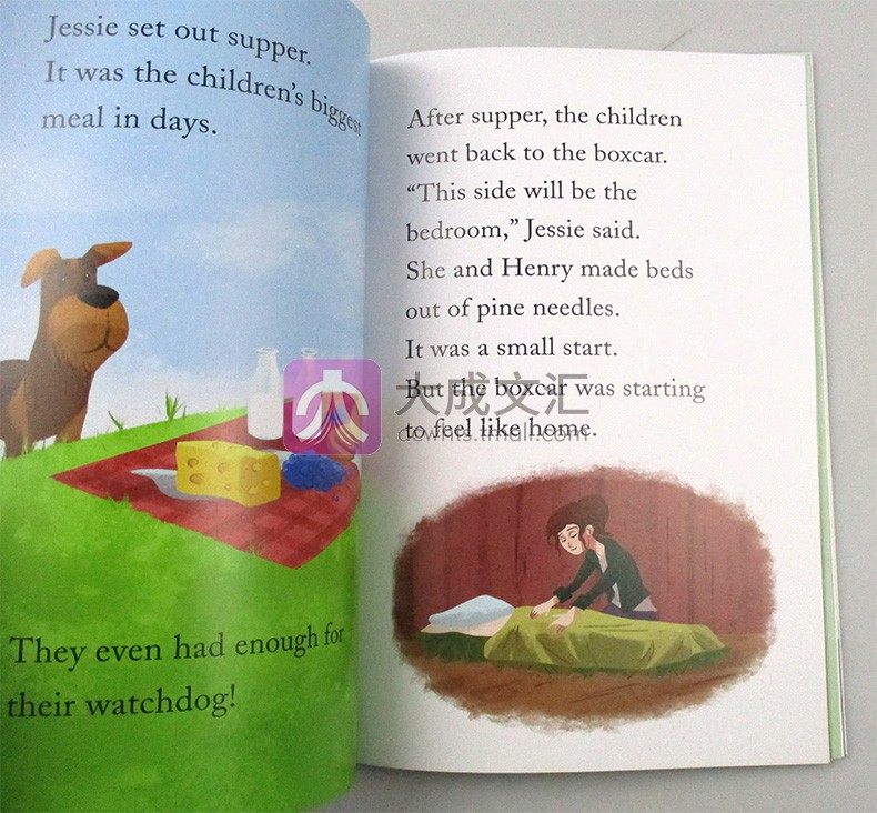 英文原版 棚车少年分级读物4册 The Boxcar Children Time to Read Level 2 美国经典儿童读物 课外阅读书 英文版原版书籍 - 图2