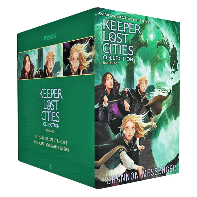 英文原版失落城市的守护者1-5套装 Keeper of the Lost Cities Collection Books 1-5 英文版原版青少年读物 儿童冒险小说英语书籍 - 图0