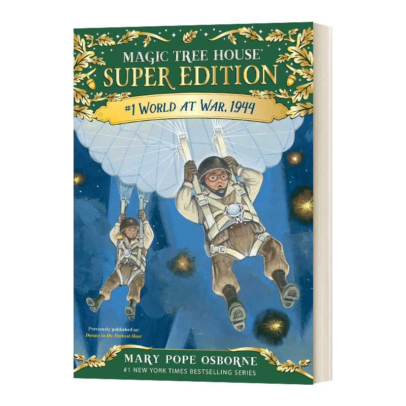 英文原版 World at War  1944 Magic Tree House Super Edition 神奇树屋超级系列 第二次世界大战 英文版 进口英语原版书籍 - 图0