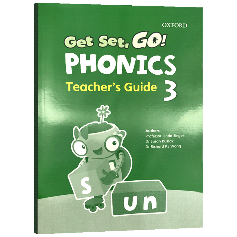 Get Set Go Phonics Teacher’s Guide 3 英文原版教材 牛津幼儿自然拼读配套教师用书3级别进口英语儿童启蒙书籍见词能读听音能写
