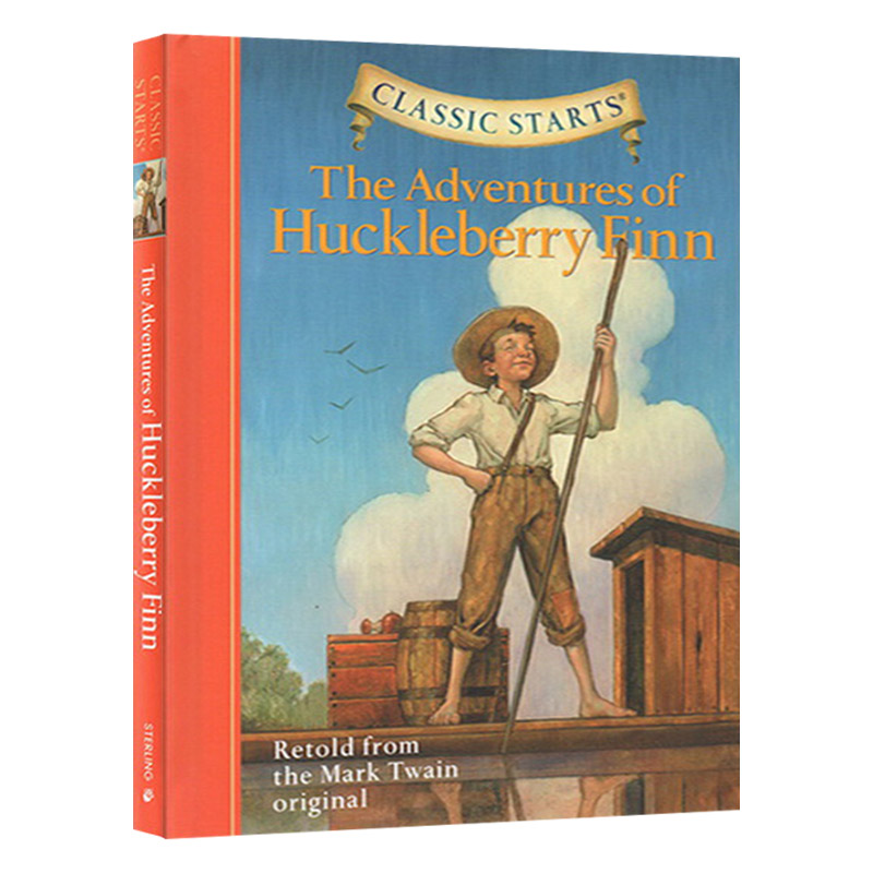 开始读经典 哈克贝利费恩历险记 Classic Starts The Adventures of Huckleberry Finn 英文原版小说 英文版儿童文学经典名著书籍 - 图0