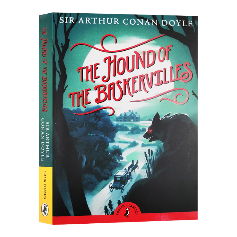 The Hound of the Baskervilles 英文原版小说书 巴斯克维尔的猎犬 福尔摩斯 英国侦探小说之父 柯南道尔Conan Doyle 进口英语书籍 - 图0