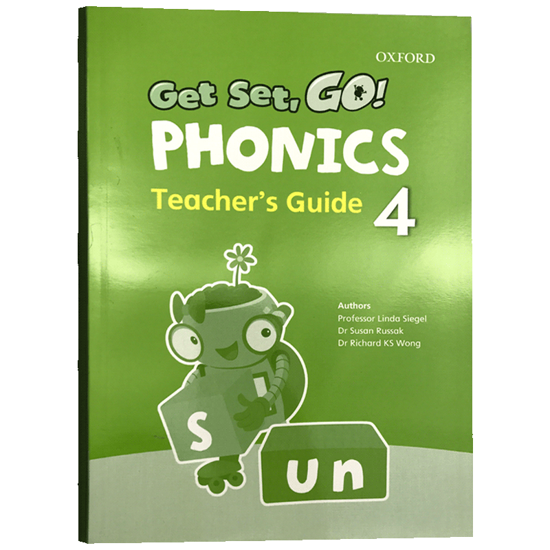 Get Set Go Phonics Teacher’s Guide 4 英文原版儿童启蒙 牛津幼儿自然拼读配套教师用书4级别 进口英语书籍见词能读听音能写
