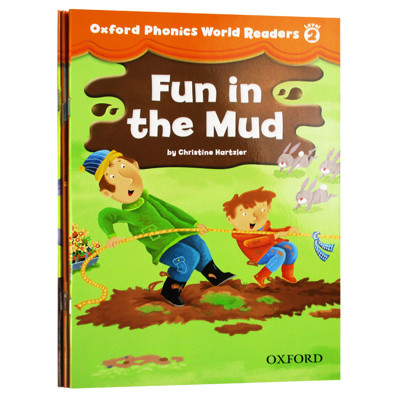 Oxford Phonics World Readers Level 2英文原版牛津自然拼读阅读绘本2级 3本套装自然拼读分级读物英文版英语 ...