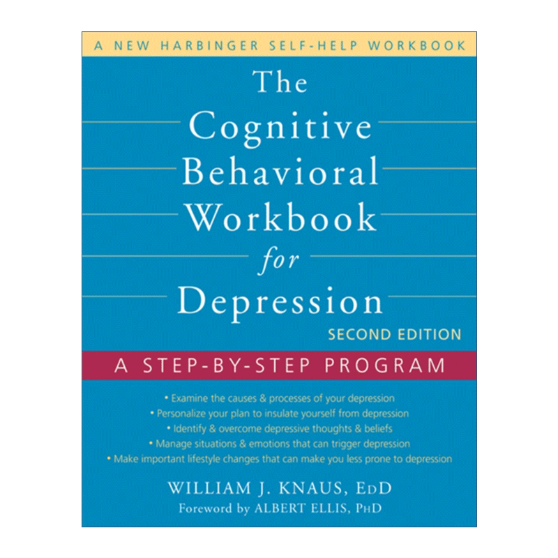 英文原版 The Cognitive Behavioral Workbook for Depression 2nd Edition 抑郁症认知行为练习册 第二版 英文版进口英语书籍 - 图0