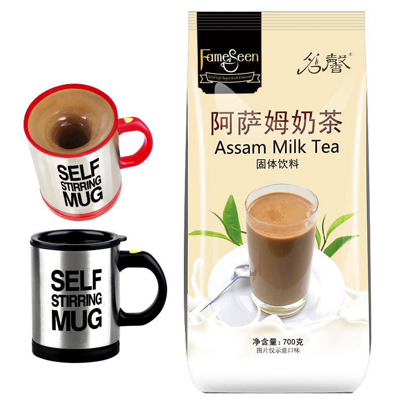 名馨700g速溶阿萨姆奶茶粉三合一原味奶茶红茶冲饮料奶茶店原料 - 图3