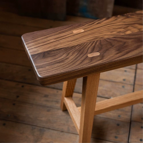 Mumo деревянные чернила контрастные скамейки красный дуб черный орех с твердым деревом табурет с твердым деревом табурет современная минималистская мебель