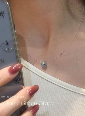 2025新款高级感鱼线锁骨颈链