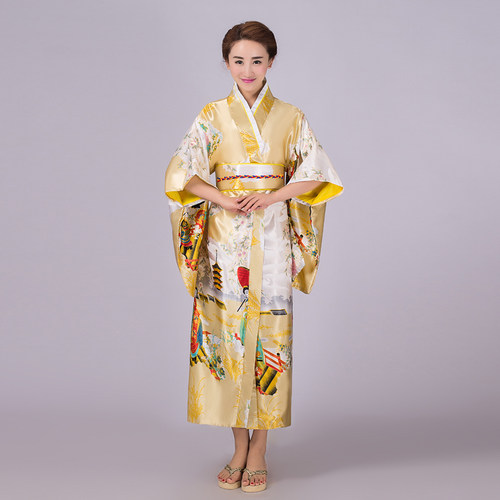 古装日本和服女正装传统改良名族男士和服舞台cos动漫花魁演出服 - 图2