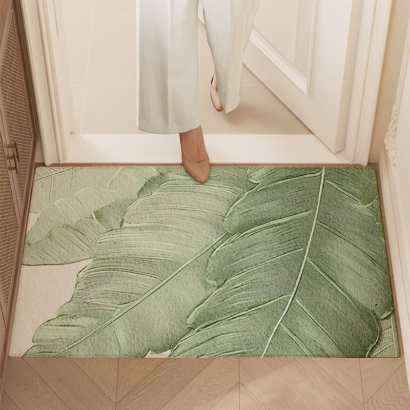 简约绿植入户门地垫进门玄关门口门垫防滑耐脏地毯可裁剪家用脚垫,淘宝优惠券,粉丝福利购,淘宝优惠卷