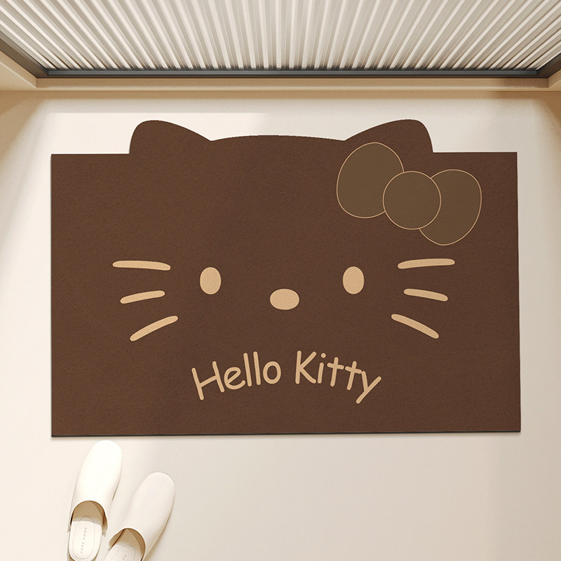 kitty浴室地垫吸水垫卫生间耐脏防滑家用脚垫洗手间厕所门口地毯,淘宝优惠券,粉丝福利购,淘宝优惠卷