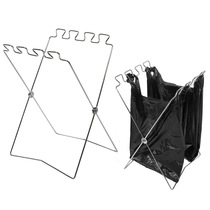 Outdoor Camping Fold Junk Shelf Creations Creative Home Kitchen Metal Trash Bags Kickstand Racks