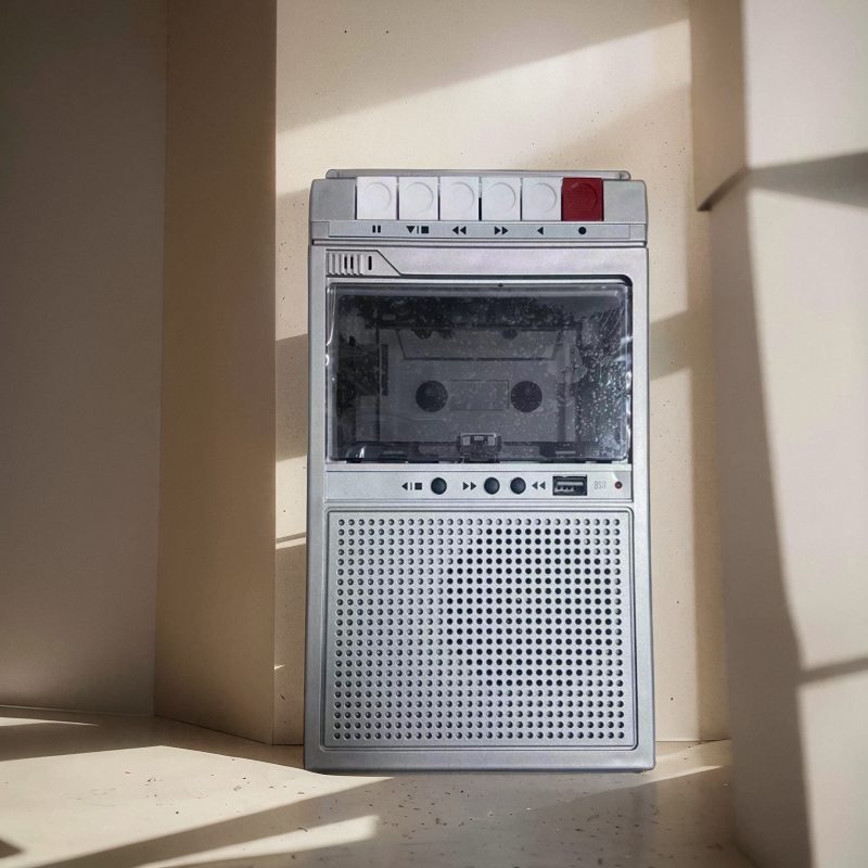 录音磁带机磁带播放器蓝牙插卡U盘随身听复古便携式卡带机复读机 - 图2