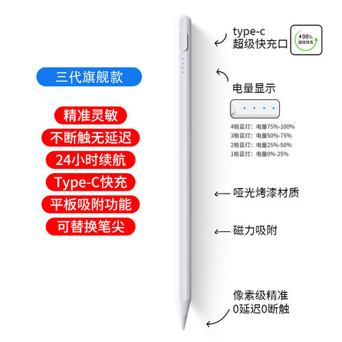 适用华为M6手写笔M5lite电容笔M3触屏笔CMR一W09平板SCM书写字AL09青春版SHT绘画画pro流畅BTV办公学习BAH2 - 图3