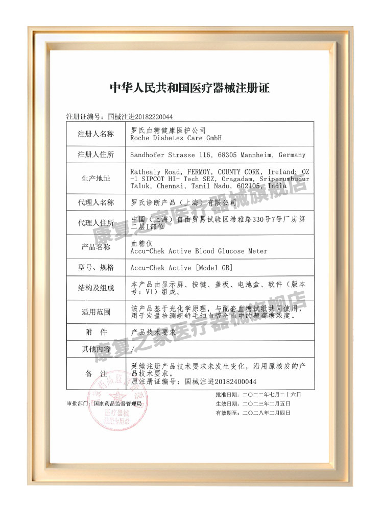 罗氏血糖仪活力型血糖试纸进口血糖测试仪家用检测血糖的仪器医 - 图1