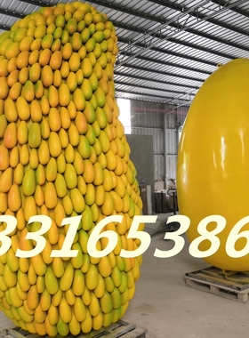 田园农产品美陈玻璃钢芒果娃娃雕塑仿真贵妃芒塑像水果卡通吉祥物