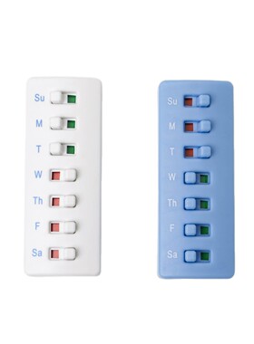 跨境新品 Reusable Pill Tracker & Reminder 药丸提醒器和追踪器