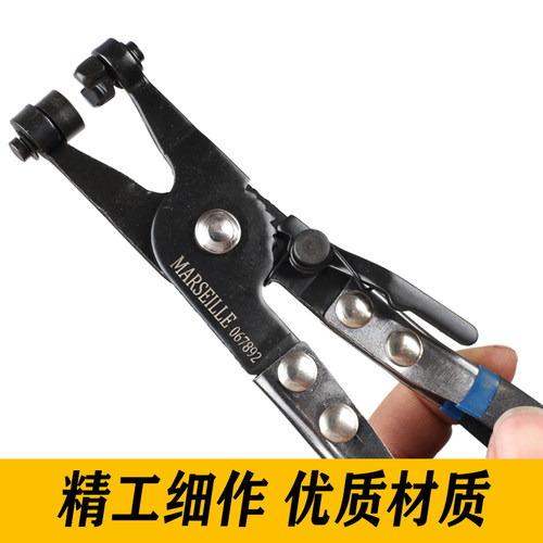 马赛德斯汽车水管卡箍钳扳手管束钳汽车维修工具设备管钳子多功能 - 图0