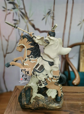 陶瓷工艺品  石湾公仔  三英战吕布 吕布 三国