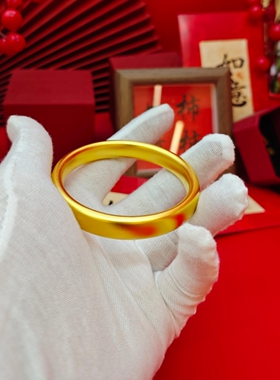 金店同款金包银轮胎手镯不掉色