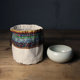 Large cotton linen tug drawstring storage storage bag
