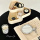 Triangular jewelry box makeup brush rotary storage box three-layer simple makeup storage bucket lipstick jewelry finishing box