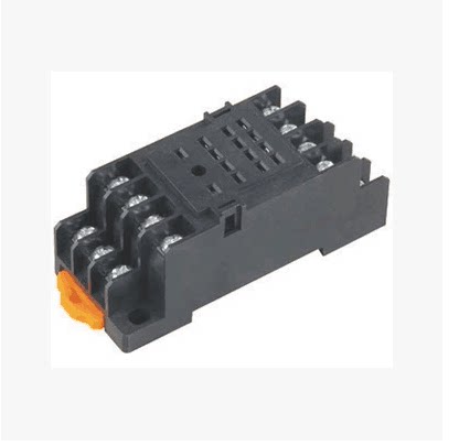HH54P小型继电器交流220V配套底座带灯14脚银点24v12V中间继电器 - 图1