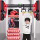 Horizontal bar indoor home pull-ups without drilling and safe