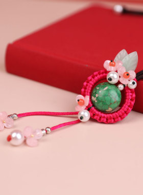 凤仪民族风春夏新品旗袍长款项链