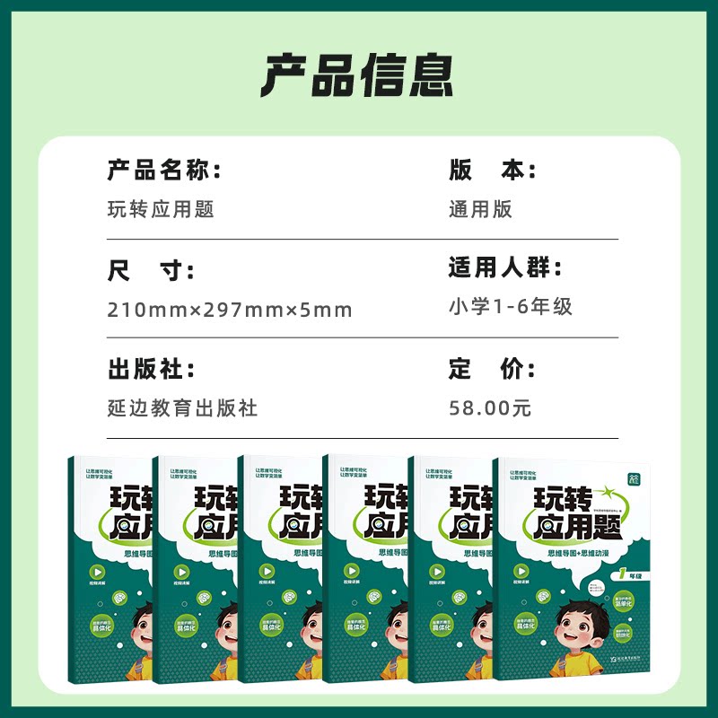 官方正版天天向上玩转应用题通用版人教版北师大苏教版小学数学应用题解题思路思维导图动漫图解强化训练一二三四五六年级数学练习