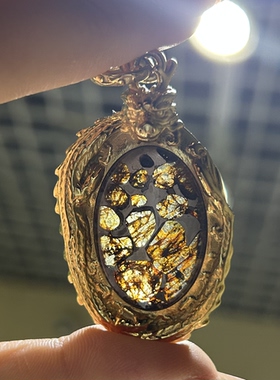 石铁橄榄陨石项链吊坠