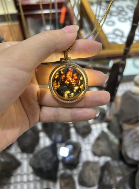 橄榄石铁陨石旋转吊坠转运吊坠