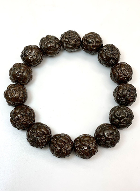 m摩洛哥西北非H型高铁石陨石雕刻貔貅手串卡手链 饰品 配饰 首饰