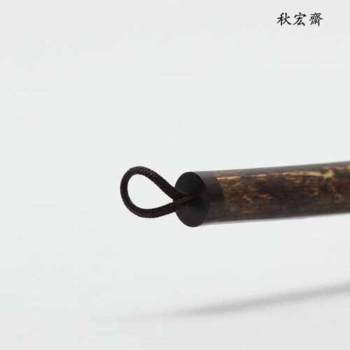 秋宏斋扬州手工毛笔90%狼毫无尼龙斑竹紫竹杆中楷行草书用笔书友 - 图0